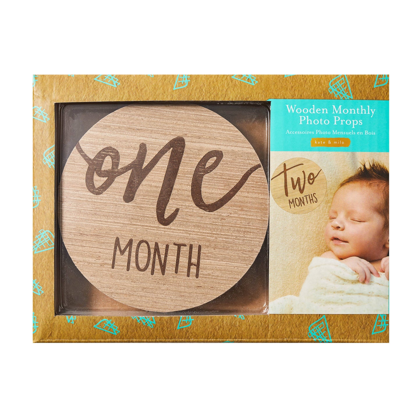 Baby Wooden Milestone Markers, Photo Prop, Neutral