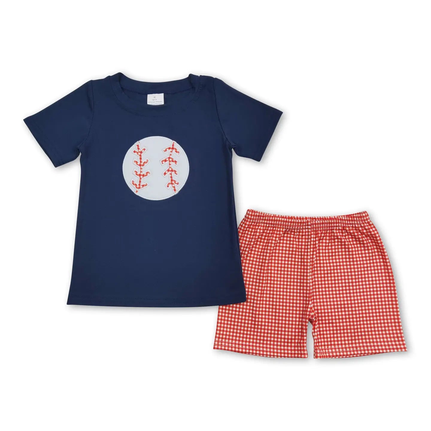 Appliqué Baseball Set Navy