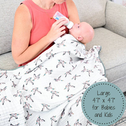 Quackin'up Baby Toddler Muslin Blanket