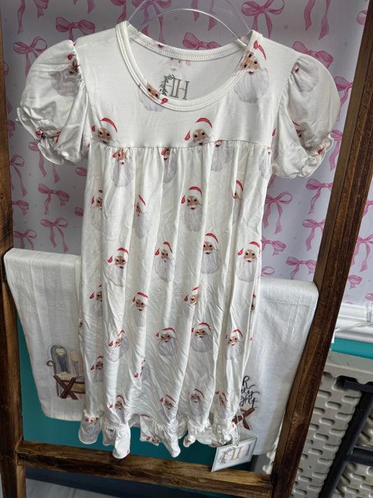 Santa Bamboo Gown 3t