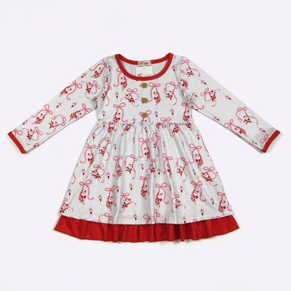 Ribbon Santa Girls Dress