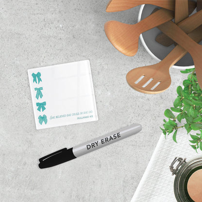 Stocking Stuffers,Blue Bows She Believed She Could Dry Erase
