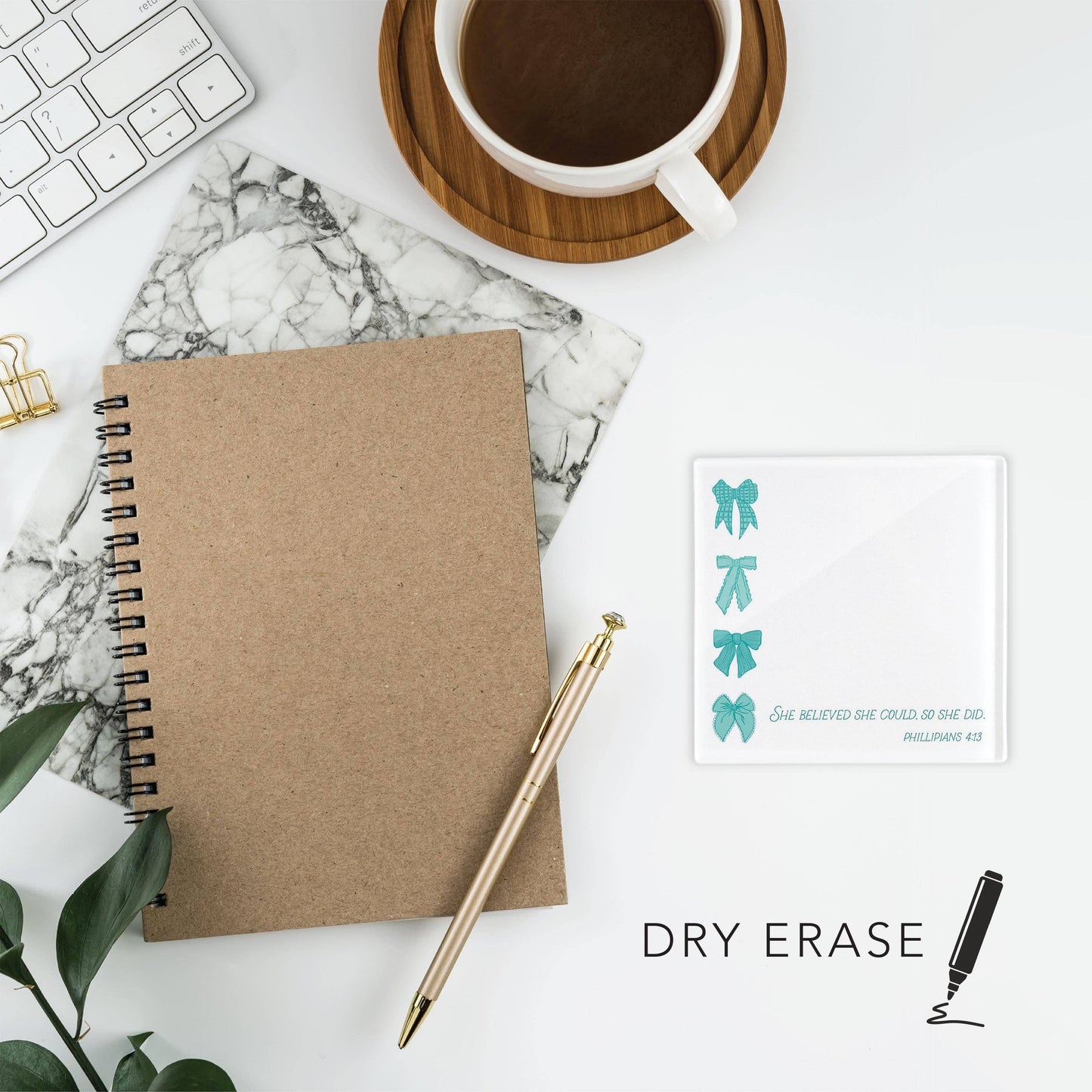 Stocking Stuffers,Blue Bows She Believed She Could Dry Erase