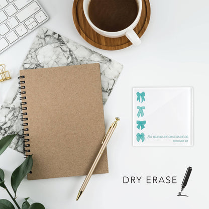 Stocking Stuffers,Blue Bows She Believed She Could Dry Erase