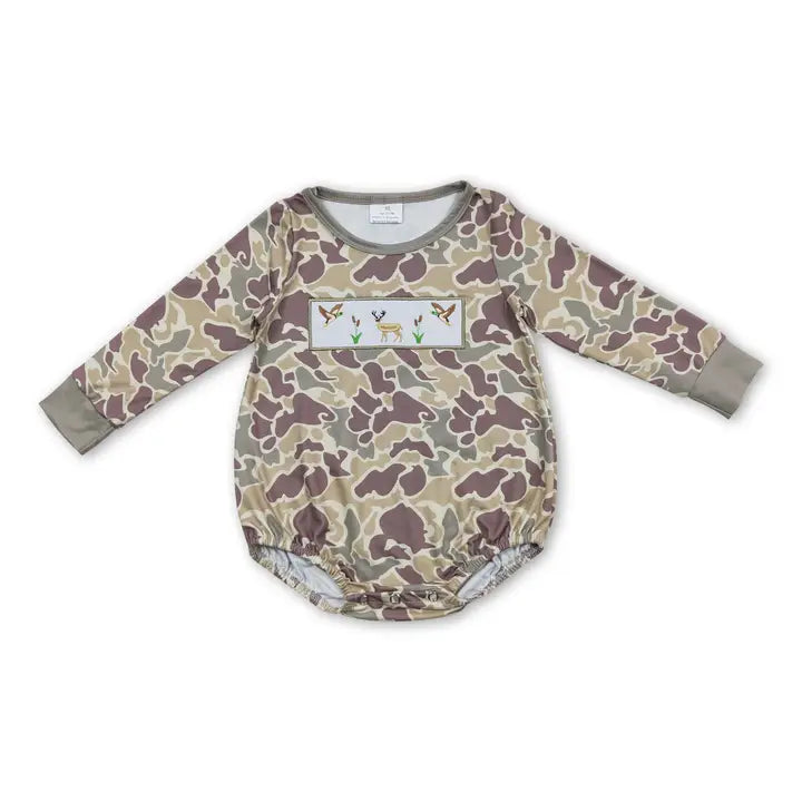 Camo Embroidered Bubble