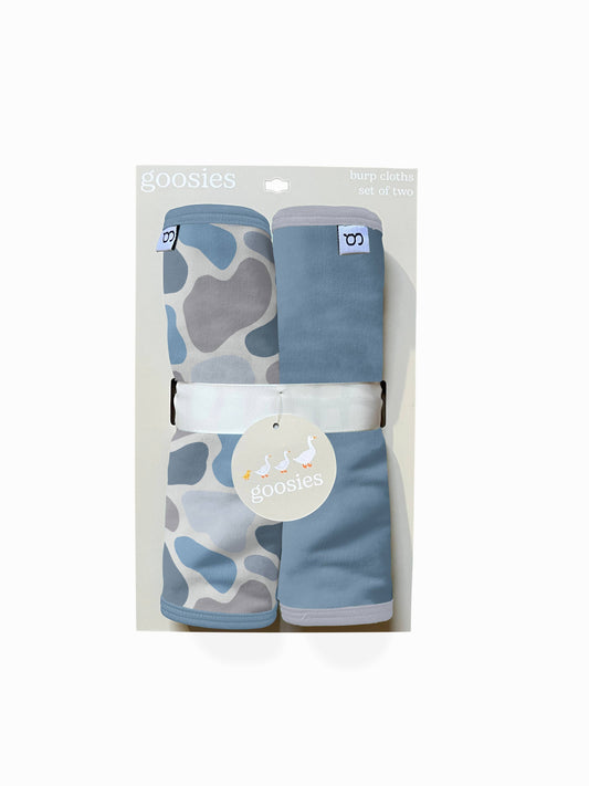Watercolor Camo Burp Cloth Set