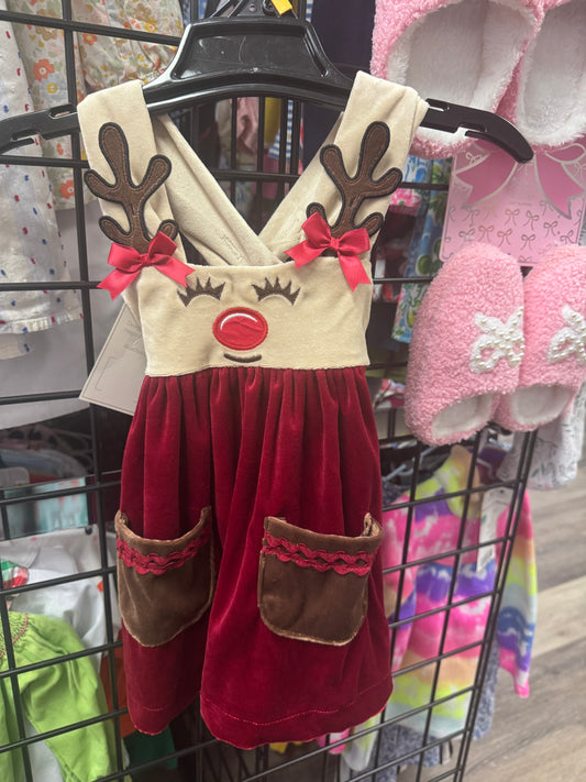 6/12m Reindeer Dress
