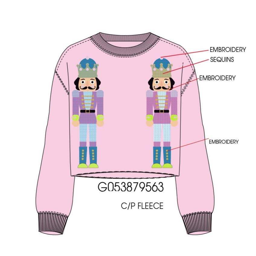 Sequin Nutcrackers Sweatshirt - TWEEN GIRLS