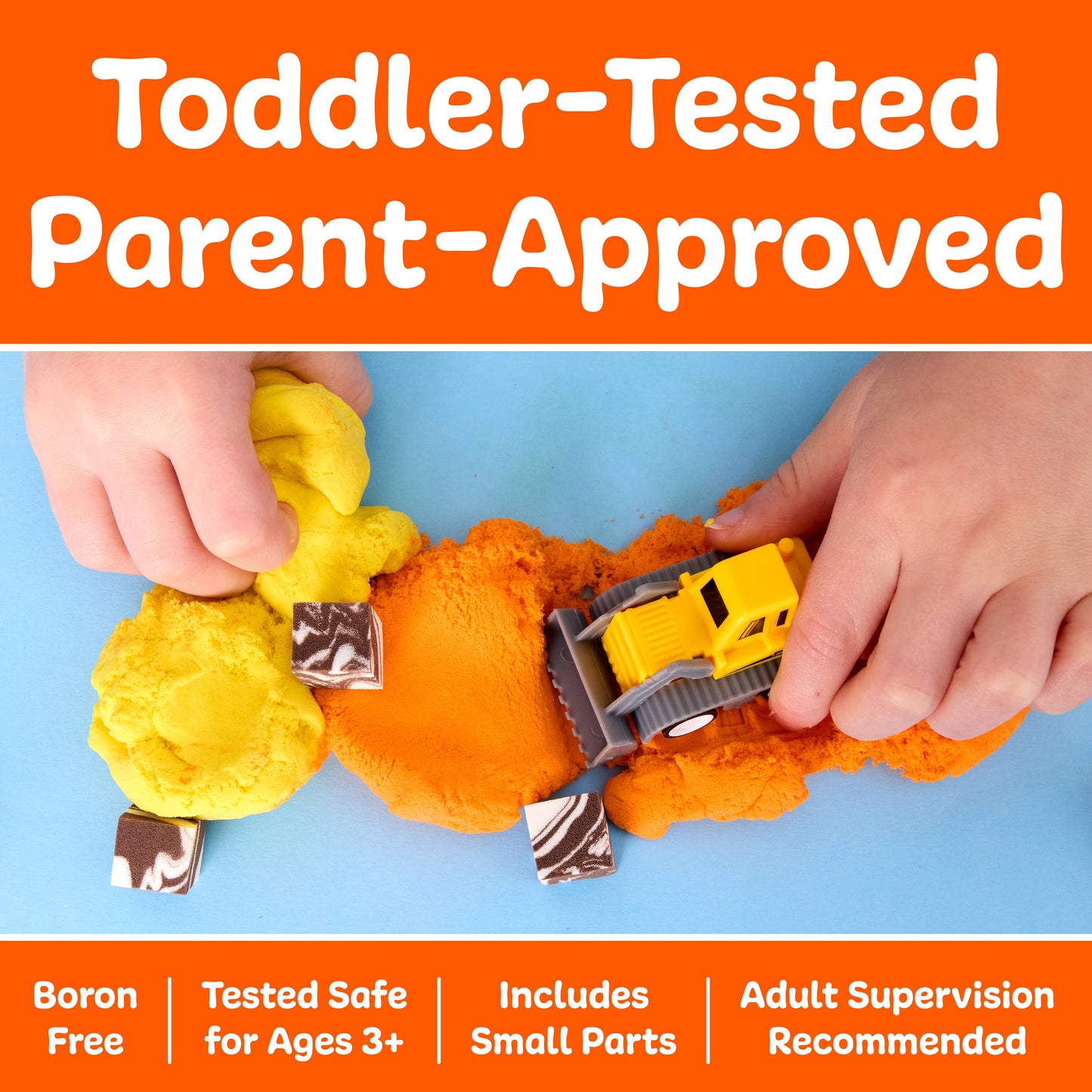 Sensory Mini Play Kit Jar with Cloud Clay: Construction Them