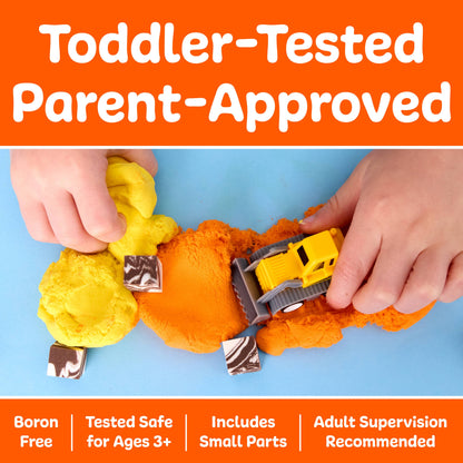 Sensory Mini Play Kit Jar with Cloud Clay: Construction Them