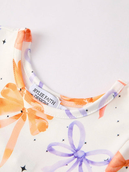 Halloween Bow Spring and Summer Girls Dress