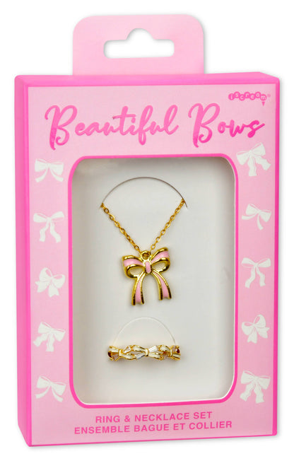 BEAUTIFUL BOWS RING & NECKLACE SET