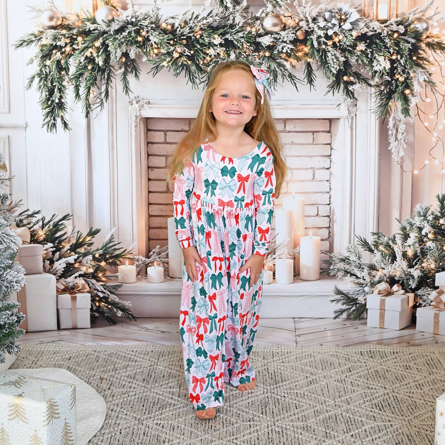Belle Bows WIDE LEG ROMPER Xmas Bamboo Toddler Kid Clothing