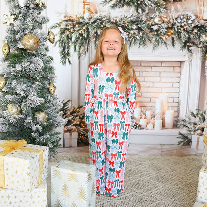 Belle Bows WIDE LEG ROMPER Xmas Bamboo Toddler Kid Clothing