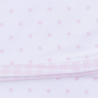 Gingham Dots Hat - Pink