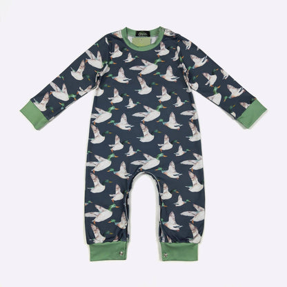 Navy Mallard Boy Romper