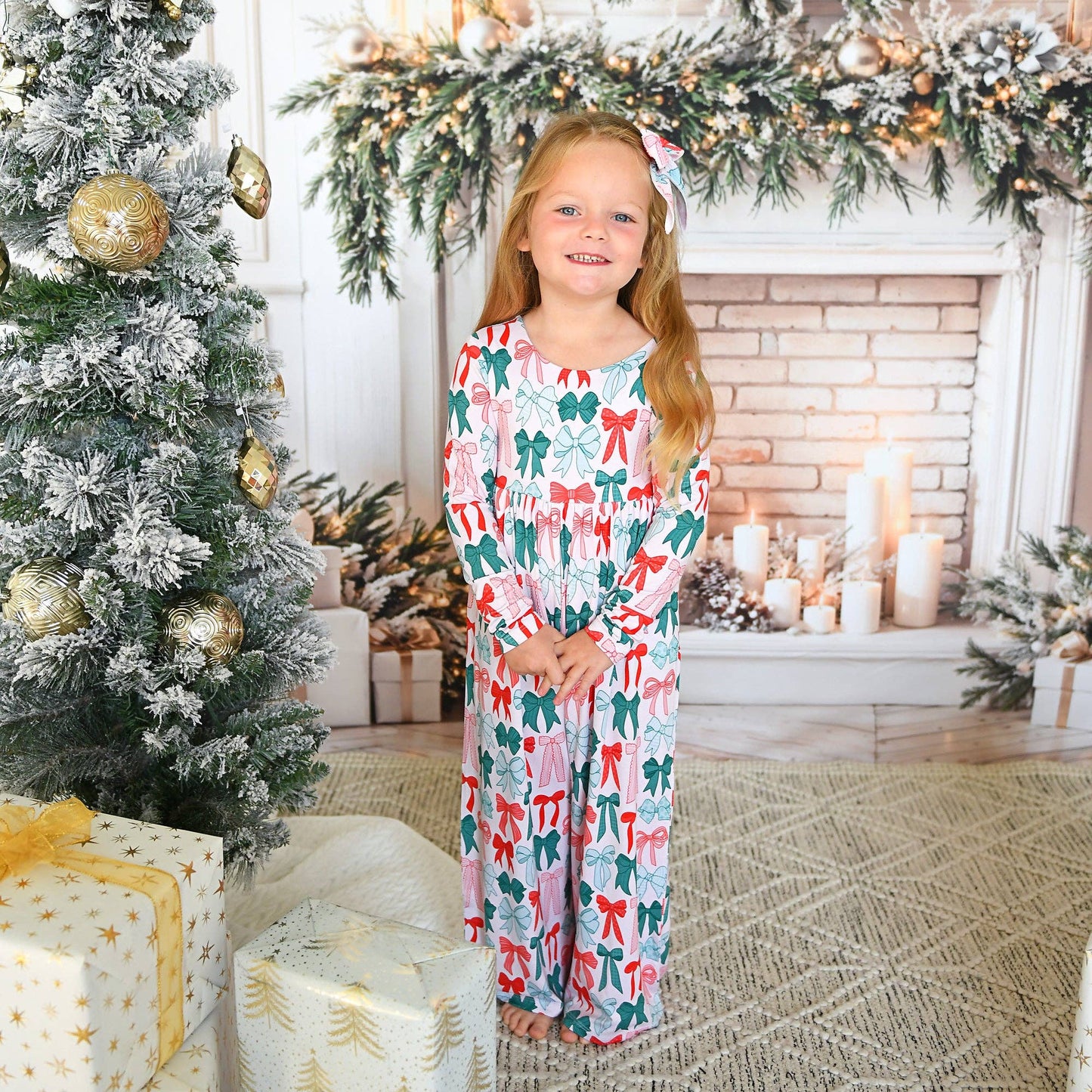 Belle Bows WIDE LEG ROMPER Xmas Bamboo Toddler Kid Clothing