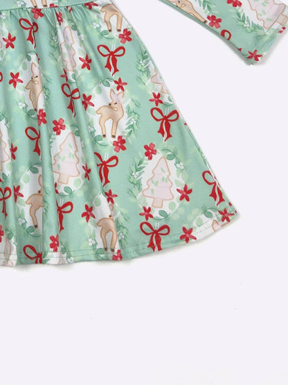Magical Reindeer Girls Dress