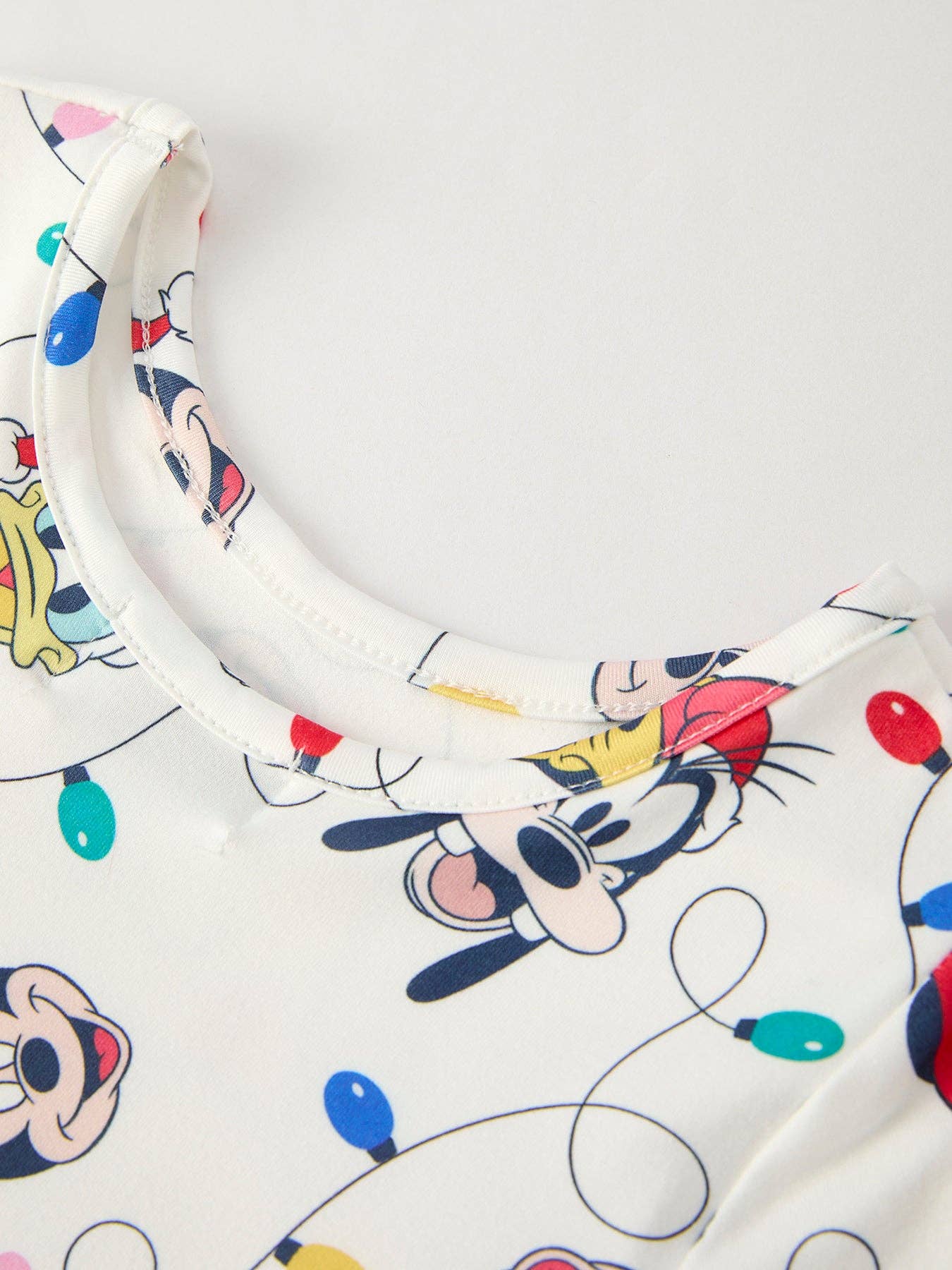 Christmas Girls Dress with Colorful Lights and Characters