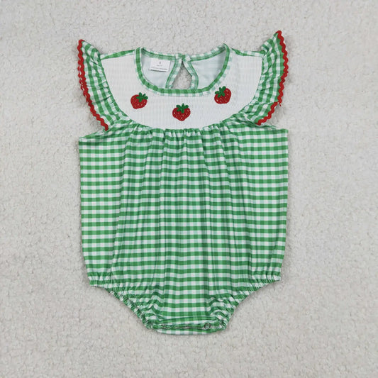 Embroidered Strawberry Bubble