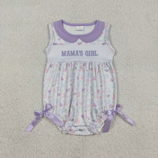Mamas Girl Bubble Embroidered
