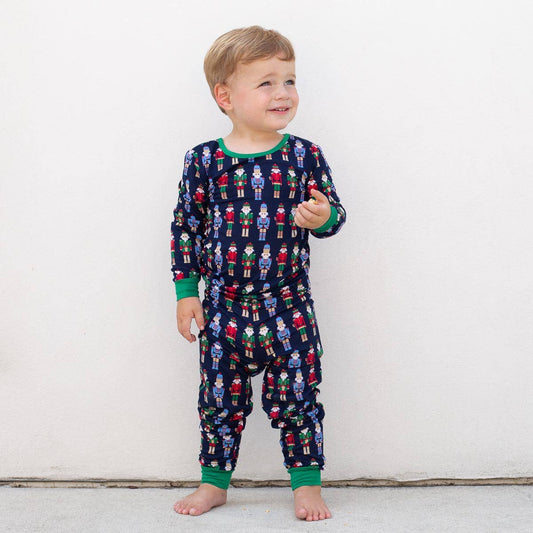 Kid's Nutcracker March Long Sleeve Pajamas   Navy/Multi   -Asst.