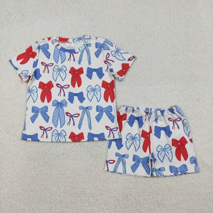 Red White & Bows Set