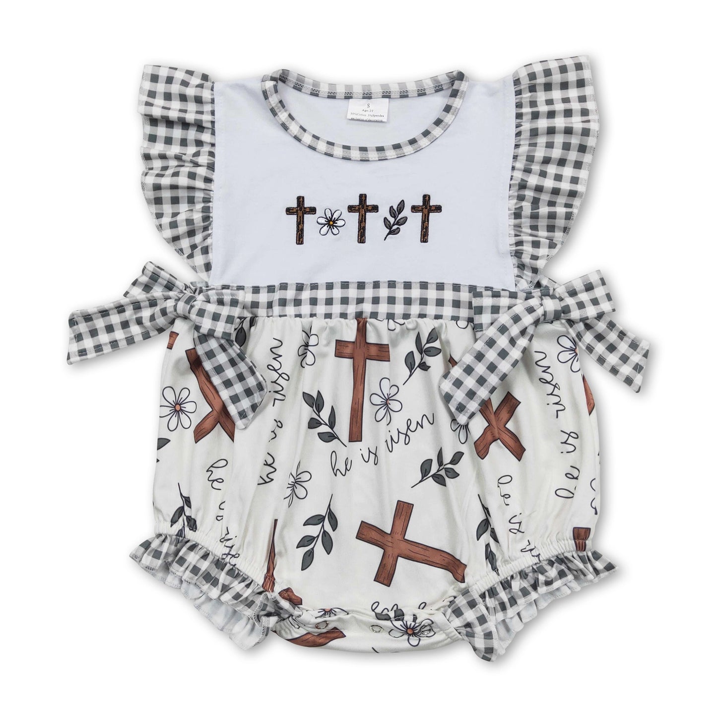Three Crosses Embroidered Bubble