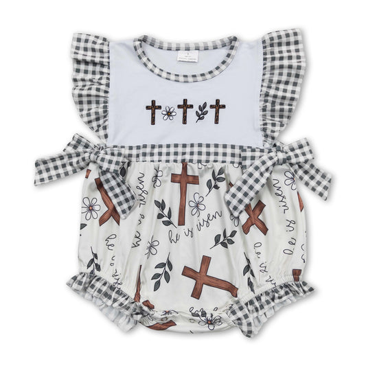 Three Crosses Embroidered Bubble