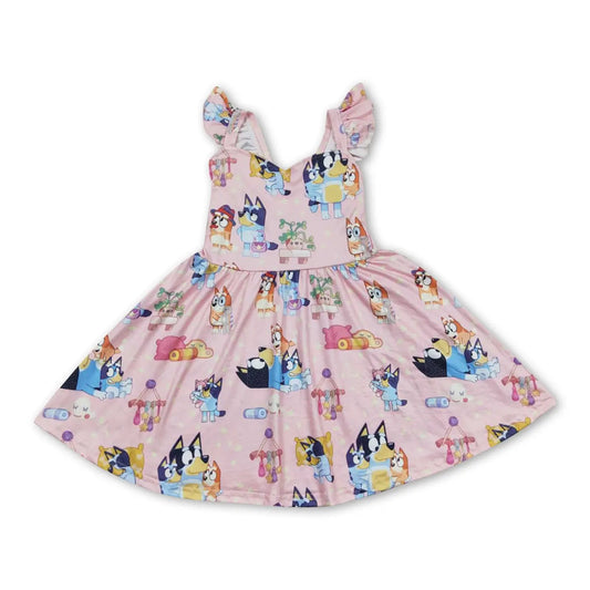Blue Dog Baby Sister Dress