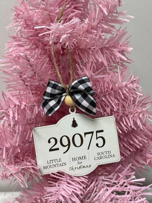 Zip Code Ornament Little Mountain 29075