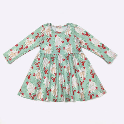 Magical Reindeer Girls Dress