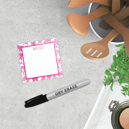 Dry Erase Glass Sign, Bows, Gifts for Girls, Bows, Desk Note