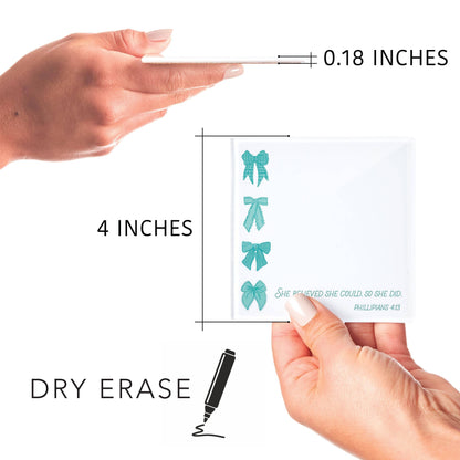 Stocking Stuffers,Blue Bows She Believed She Could Dry Erase