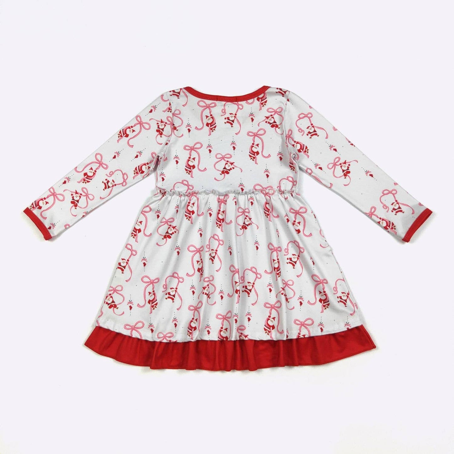 Ribbon Santa Girls Dress