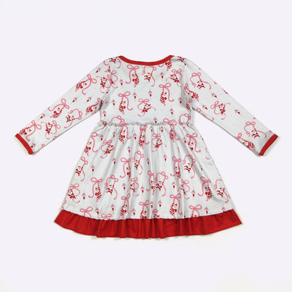 Ribbon Santa Girls Dress
