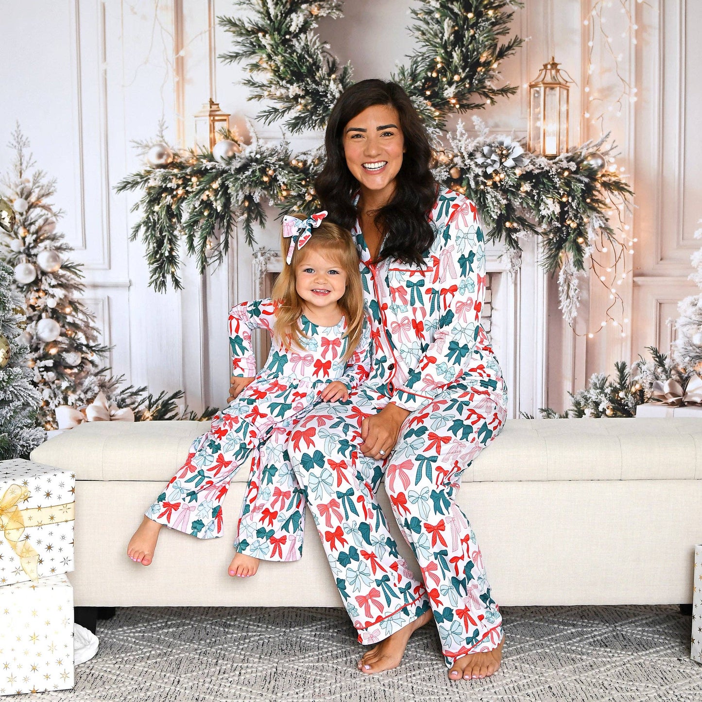 Belle Bows WIDE LEG ROMPER Xmas Bamboo Toddler Kid Clothing