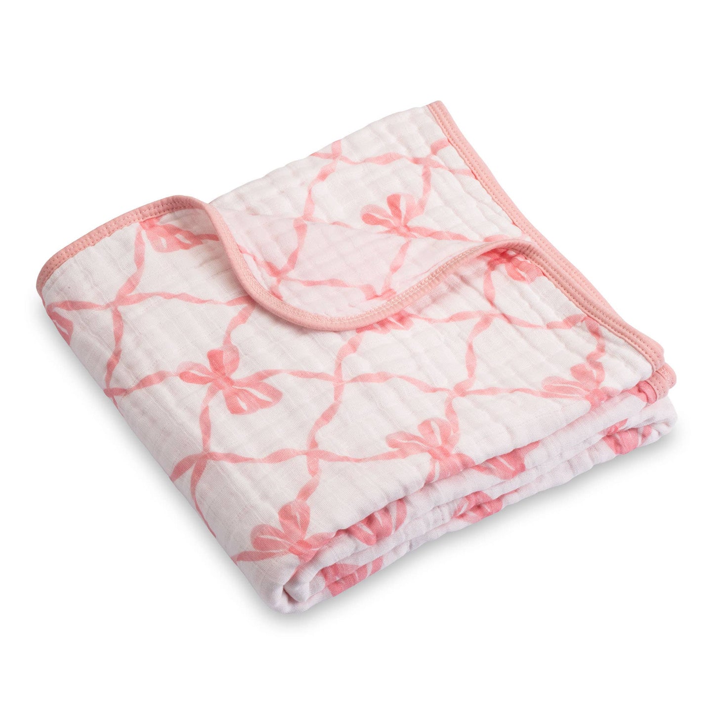 Beautiful Bows Baby Toddler Muslin Blanket