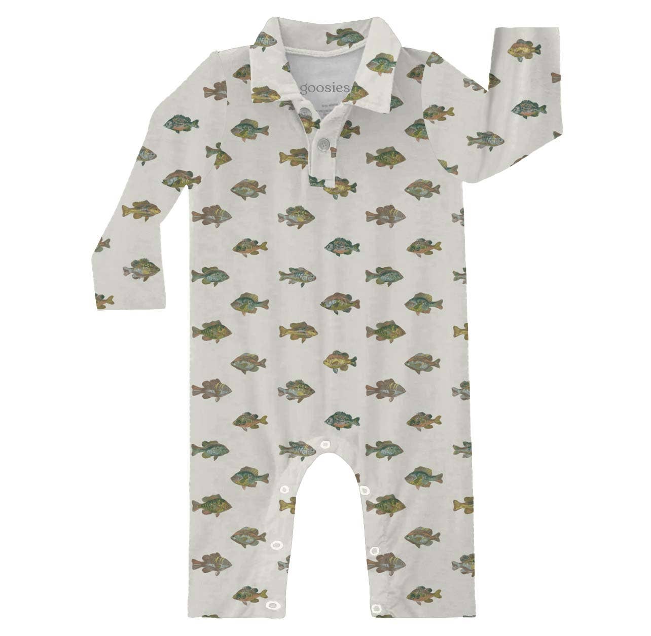 Lake Fish  - LS Polo Romper