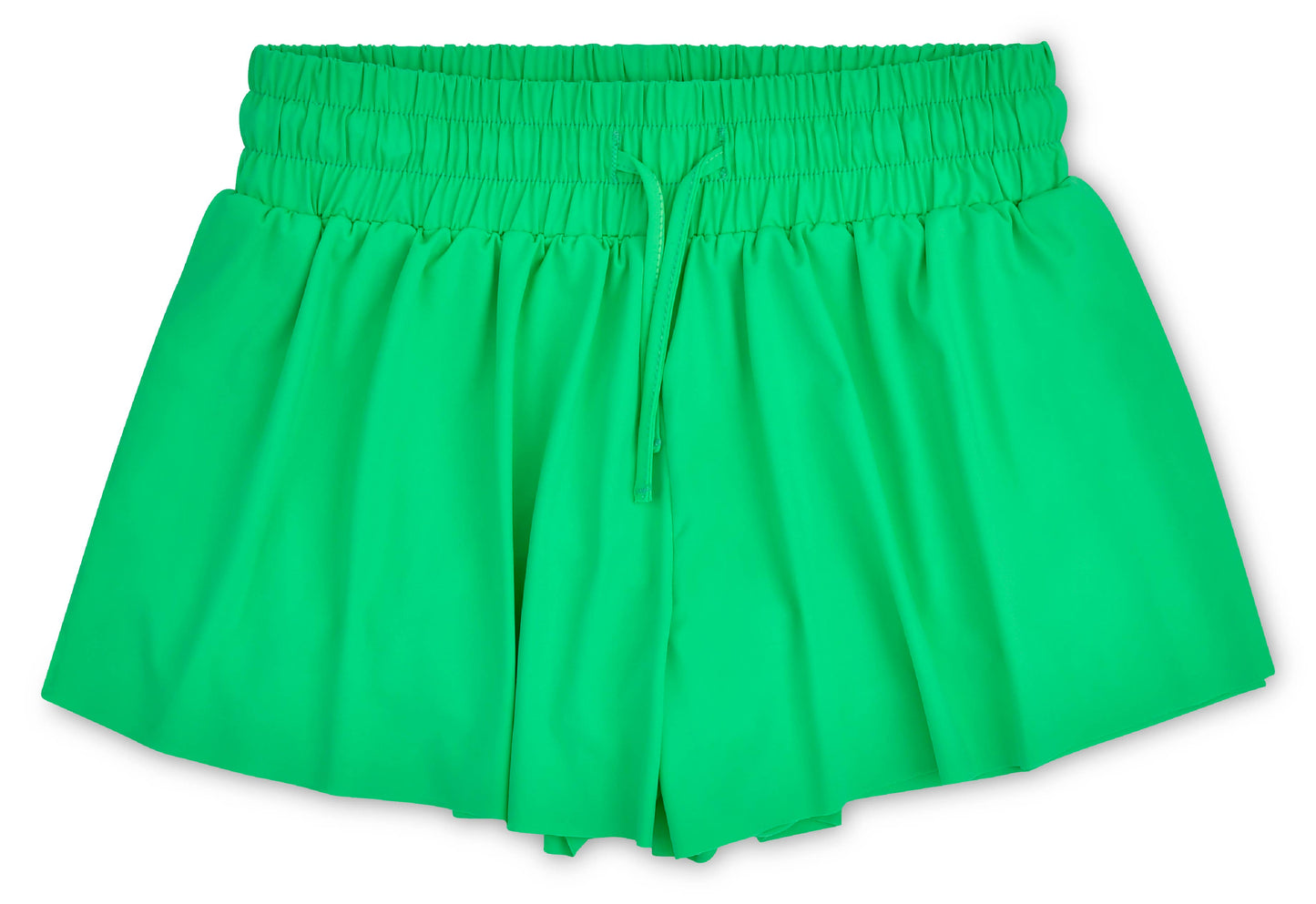 GLAM GREEN BUTTERFLY SHORTS (SMALL (6-8))