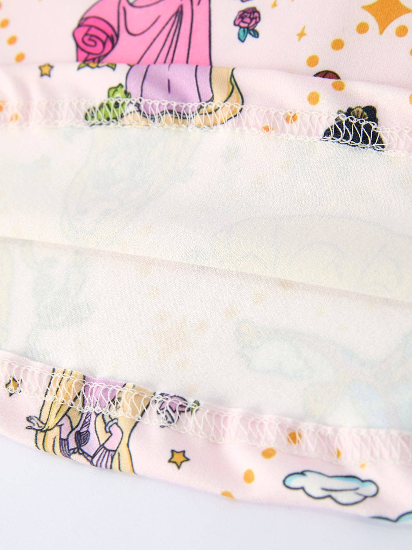 Summer Character Pattern Ruffle Sleeve Girls Dress