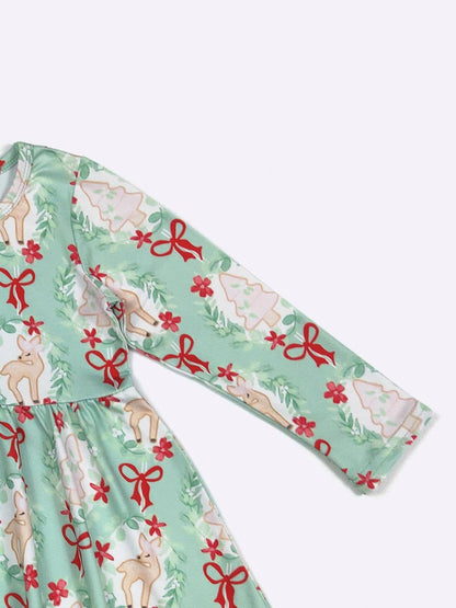 Magical Reindeer Girls Dress