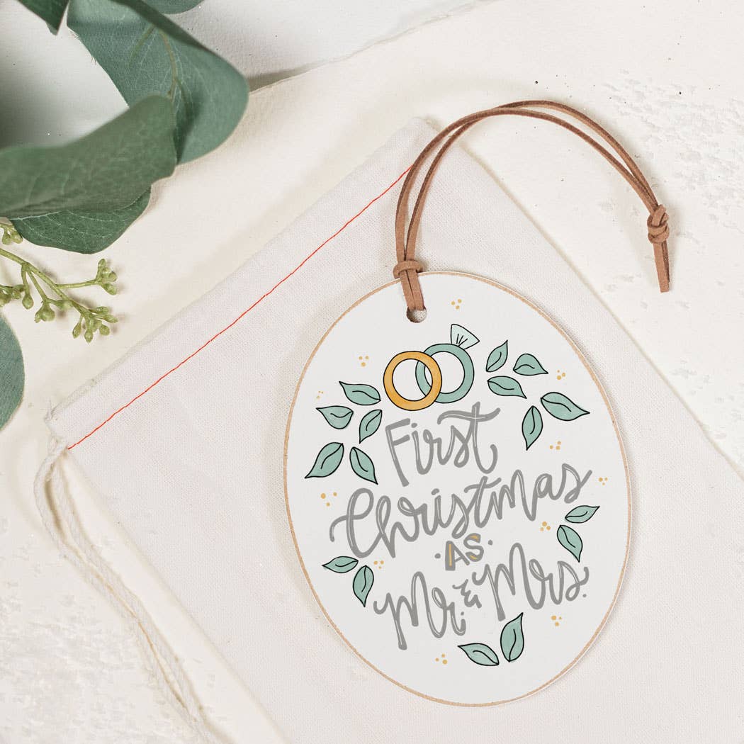 Wedding Ornament, Christmas Ornament, First Christmas