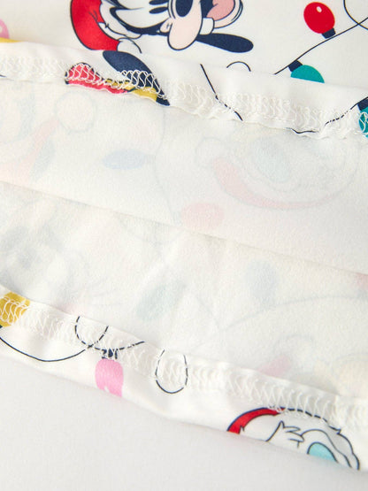 Christmas Girls Dress with Colorful Lights and Characters