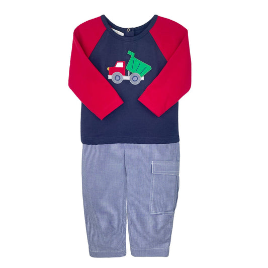 Dump Truck Applique Top & Pant Set