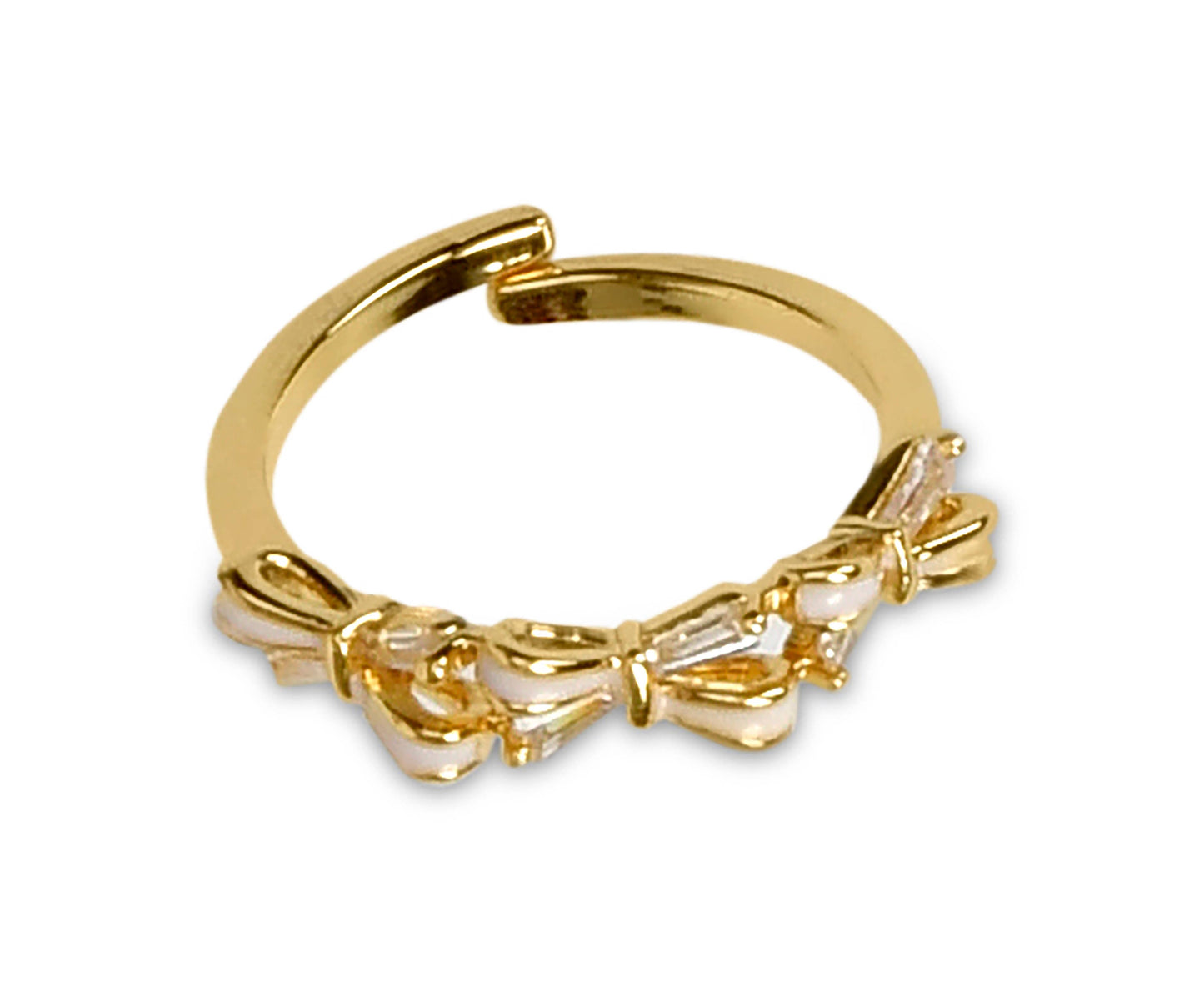 BEAUTIFUL BOWS RING & NECKLACE SET