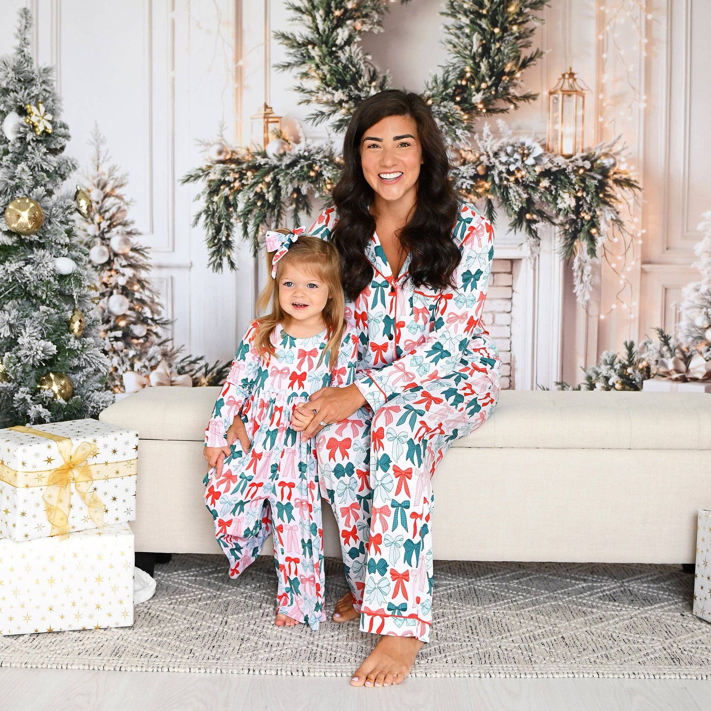 Belle Bows WIDE LEG ROMPER Xmas Bamboo Toddler Kid Clothing